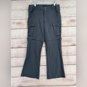 prAna Women's Charcoal Wide Leg Cargo Pants